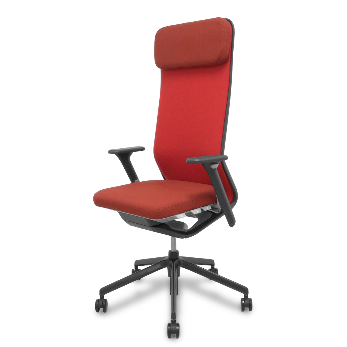 Silla de oficina Piqueras y Crespo Youteam - Sincro con traslack · Brazos 4D · Cabecero - Rojo