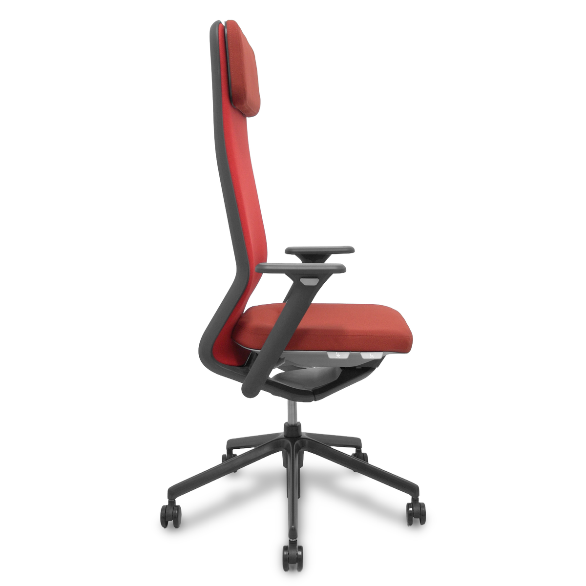 Silla de oficina Piqueras y Crespo Youteam - Sincro con traslack · Brazos 4D · Cabecero - Rojo