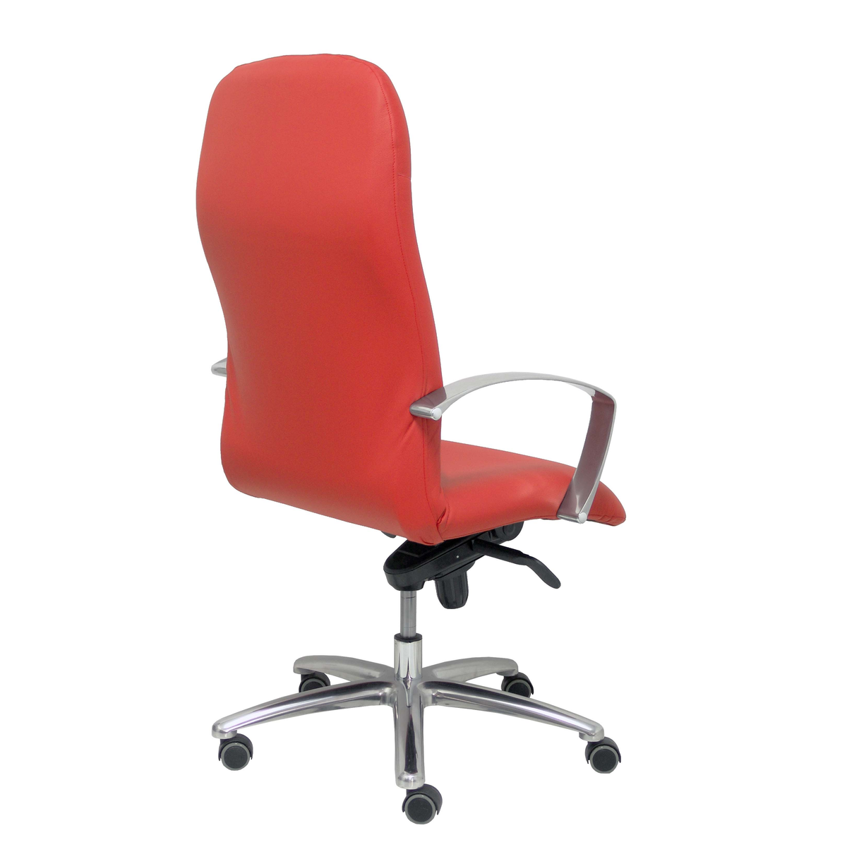 Sillón de oficina Piqueras y Crespo Caudete Piel - Ref. fabricante 115DBPIELRJ - Rojo