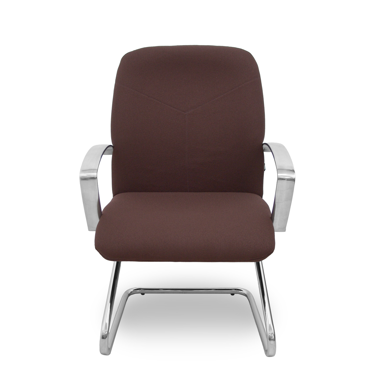Sillón de oficina Piqueras y Crespo Caudete Confidente Patin Bali - Ref. fabricante 117CPBALI10 - Marron Oscuro
