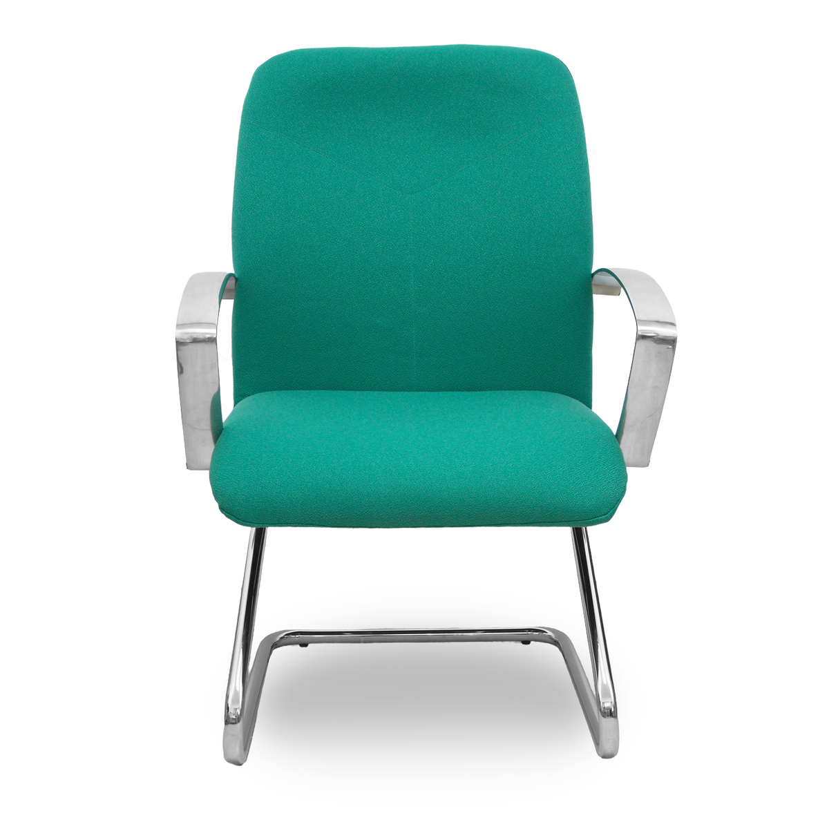 Sillón de oficina Piqueras y Crespo Caudete Confidente Patin Bali - Ref. fabricante 117CPBALI10 - Verde Esmeralda