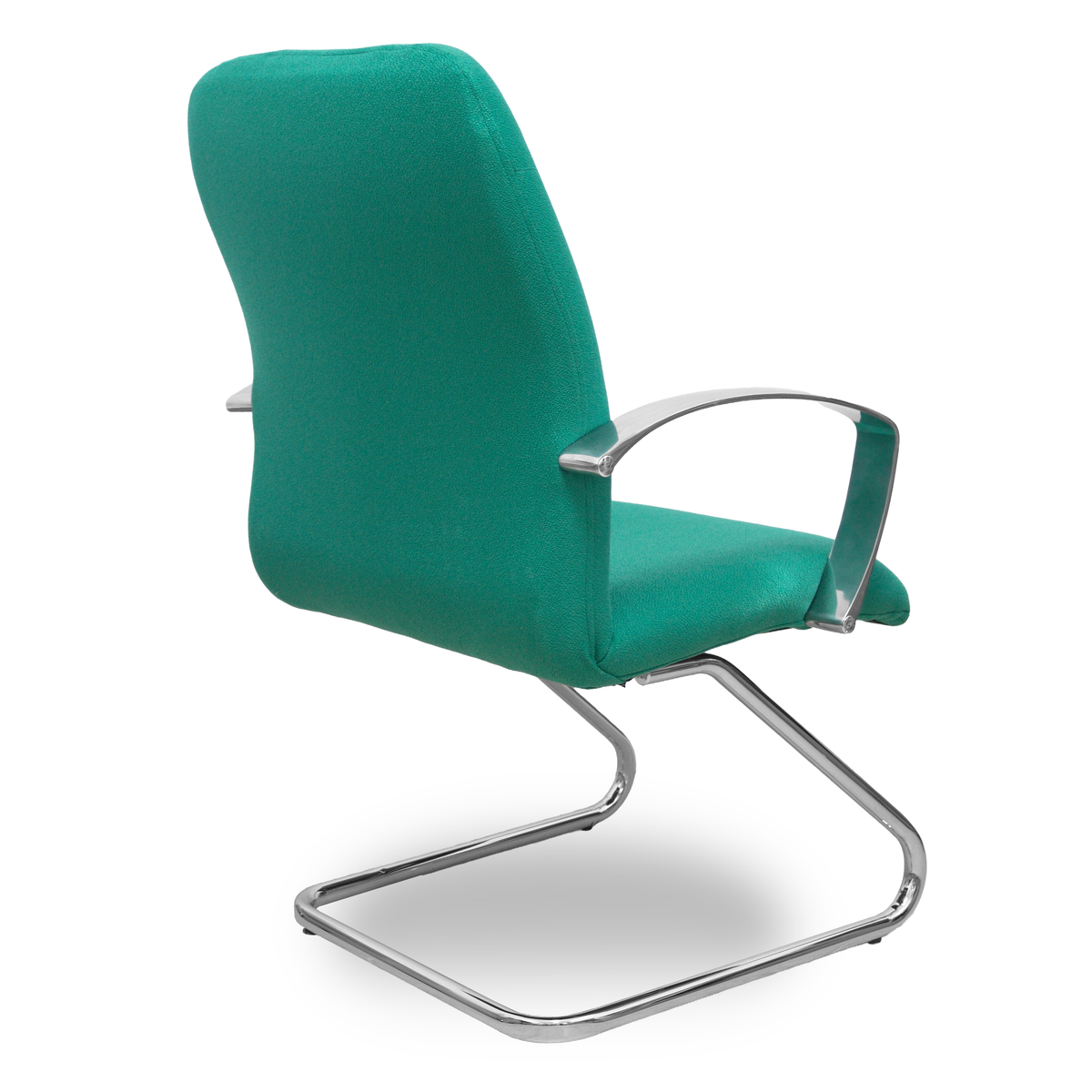 Sillón de oficina Piqueras y Crespo Caudete Confidente Patin Bali - Ref. fabricante 117CPBALI10 - Verde Esmeralda