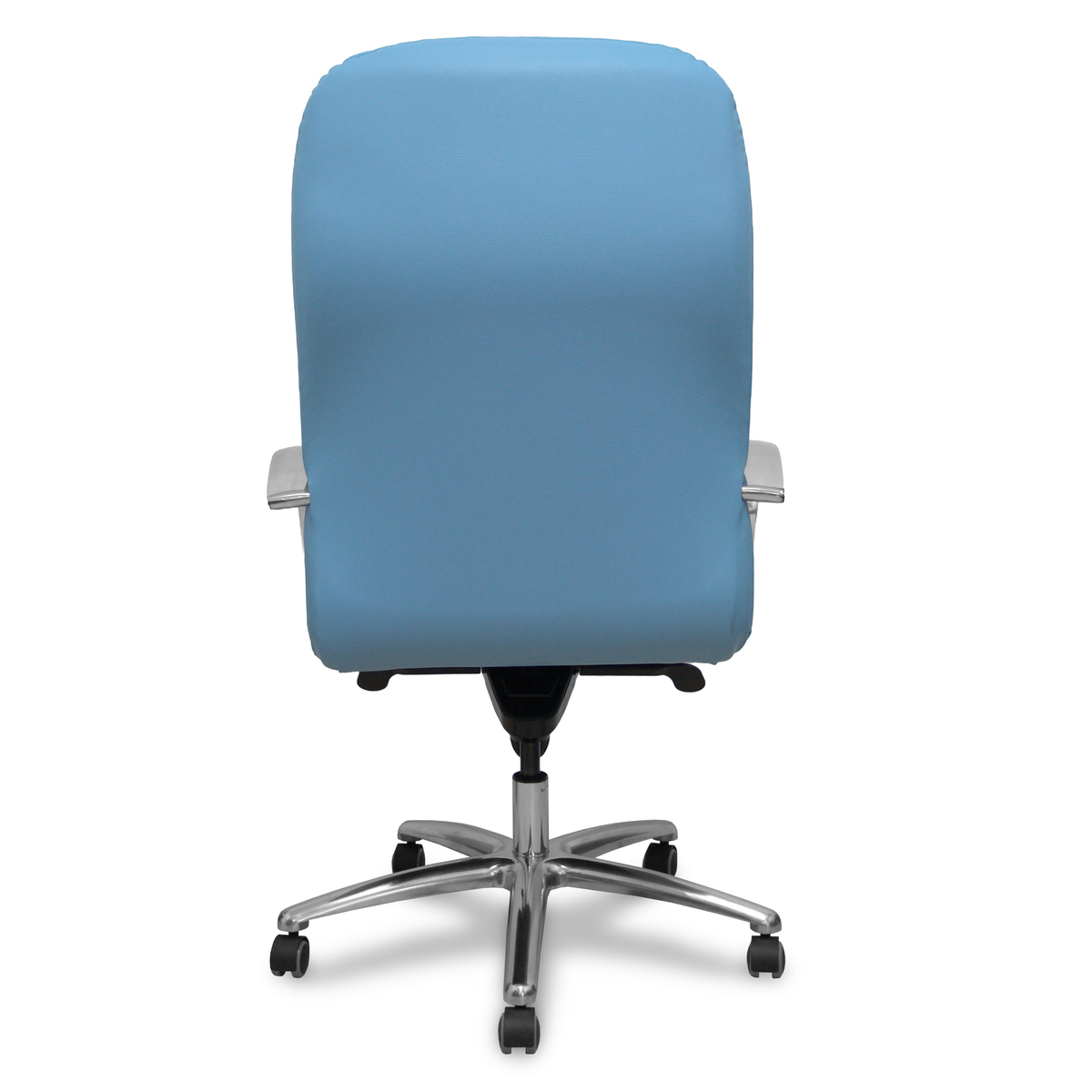 Sillón de oficina Piqueras y Crespo Caudete Similpiel - Ref. fabricante 115DBSP02 - Azul Claro