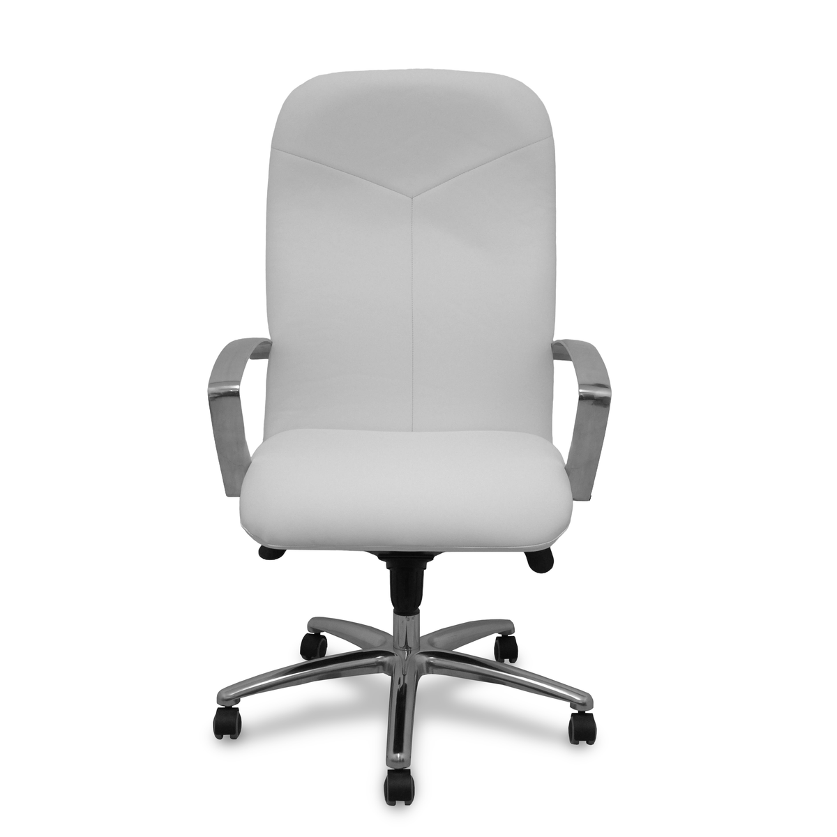 Sillón de oficina Piqueras y Crespo Caudete Similpiel - Ref. fabricante 115DBSP02 - Blanco