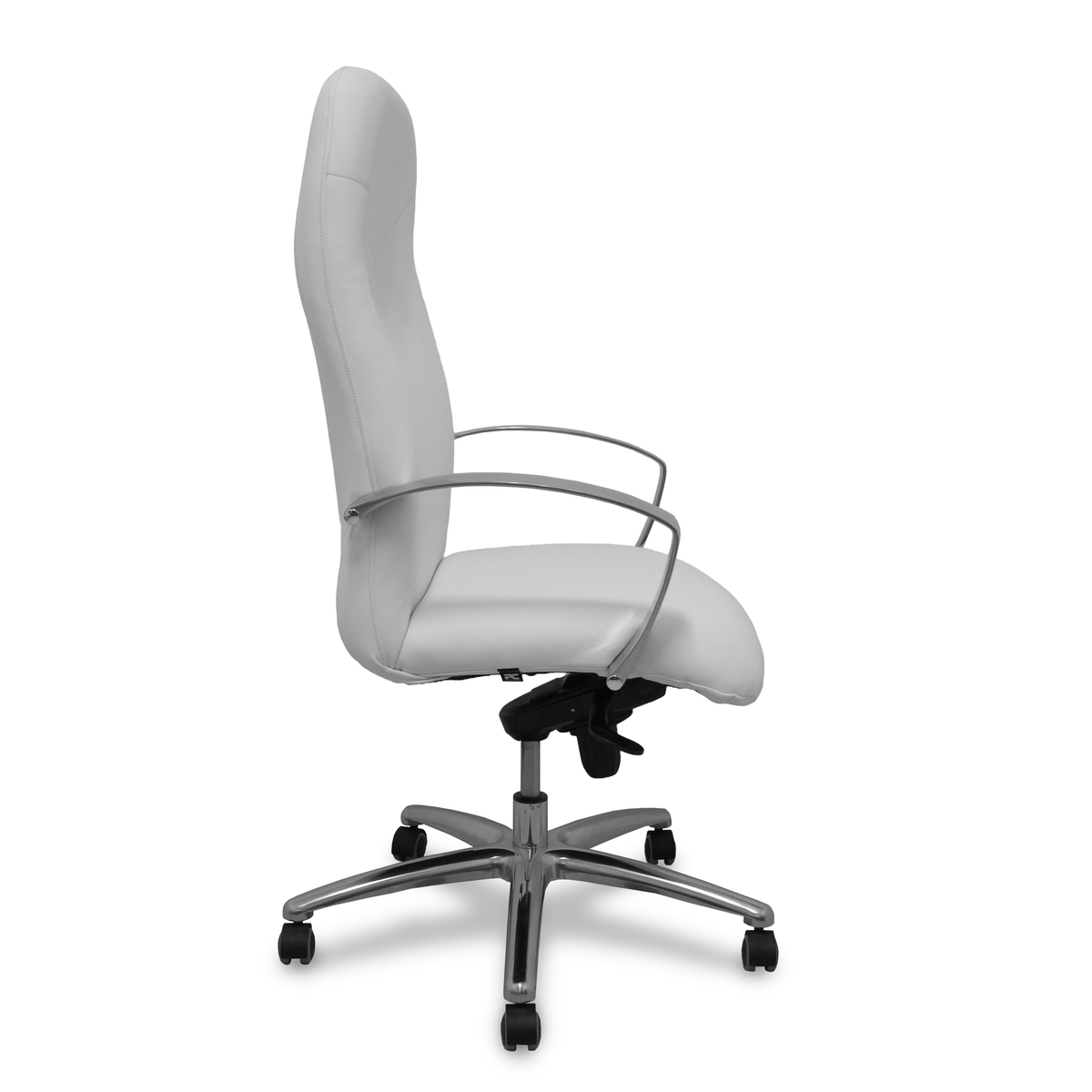 Sillón de oficina Piqueras y Crespo Caudete Similpiel - Ref. fabricante 115DBSP02 - Blanco