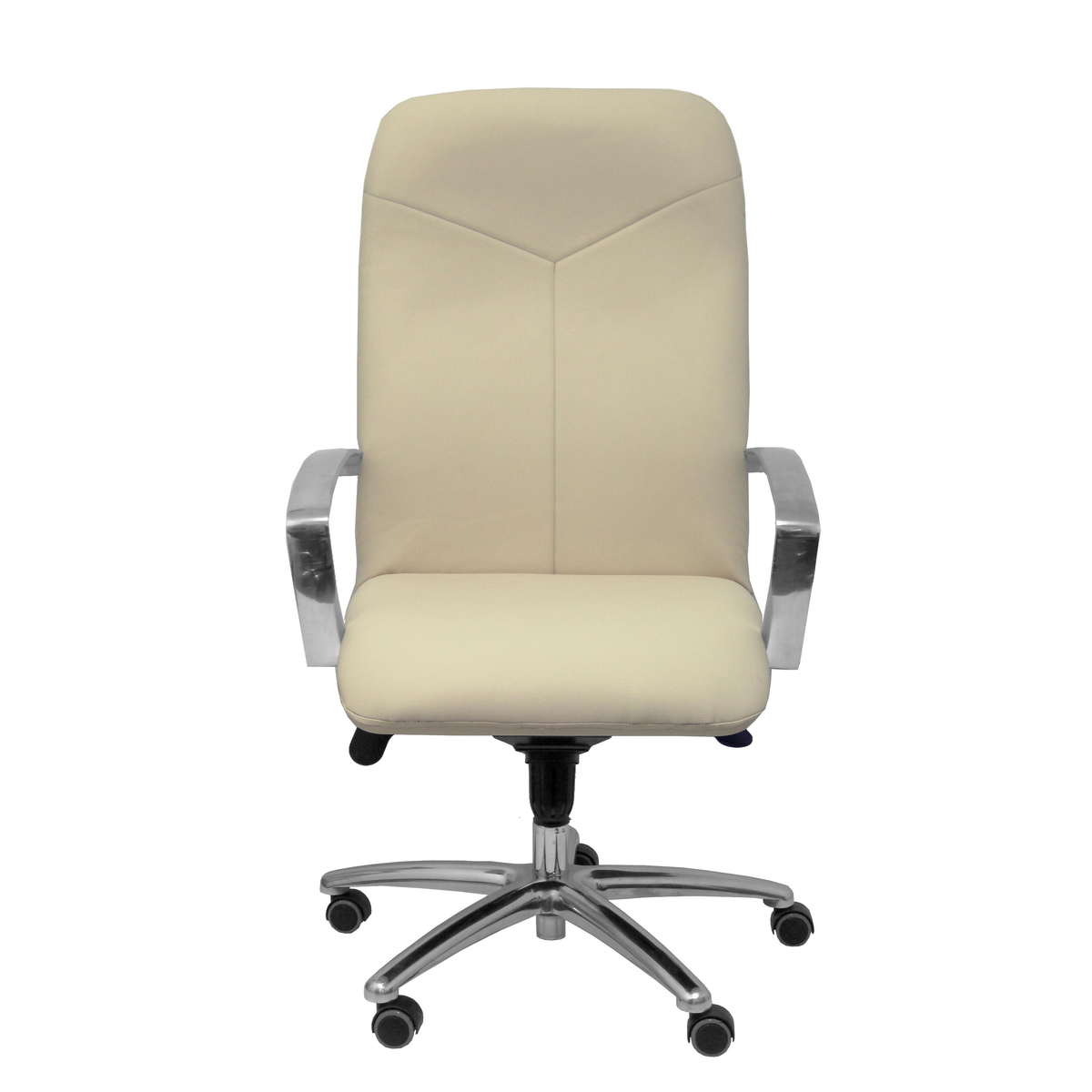 Sillón de oficina Piqueras y Crespo Caudete Similpiel - Ref. fabricante 115DBSP02 - Crema