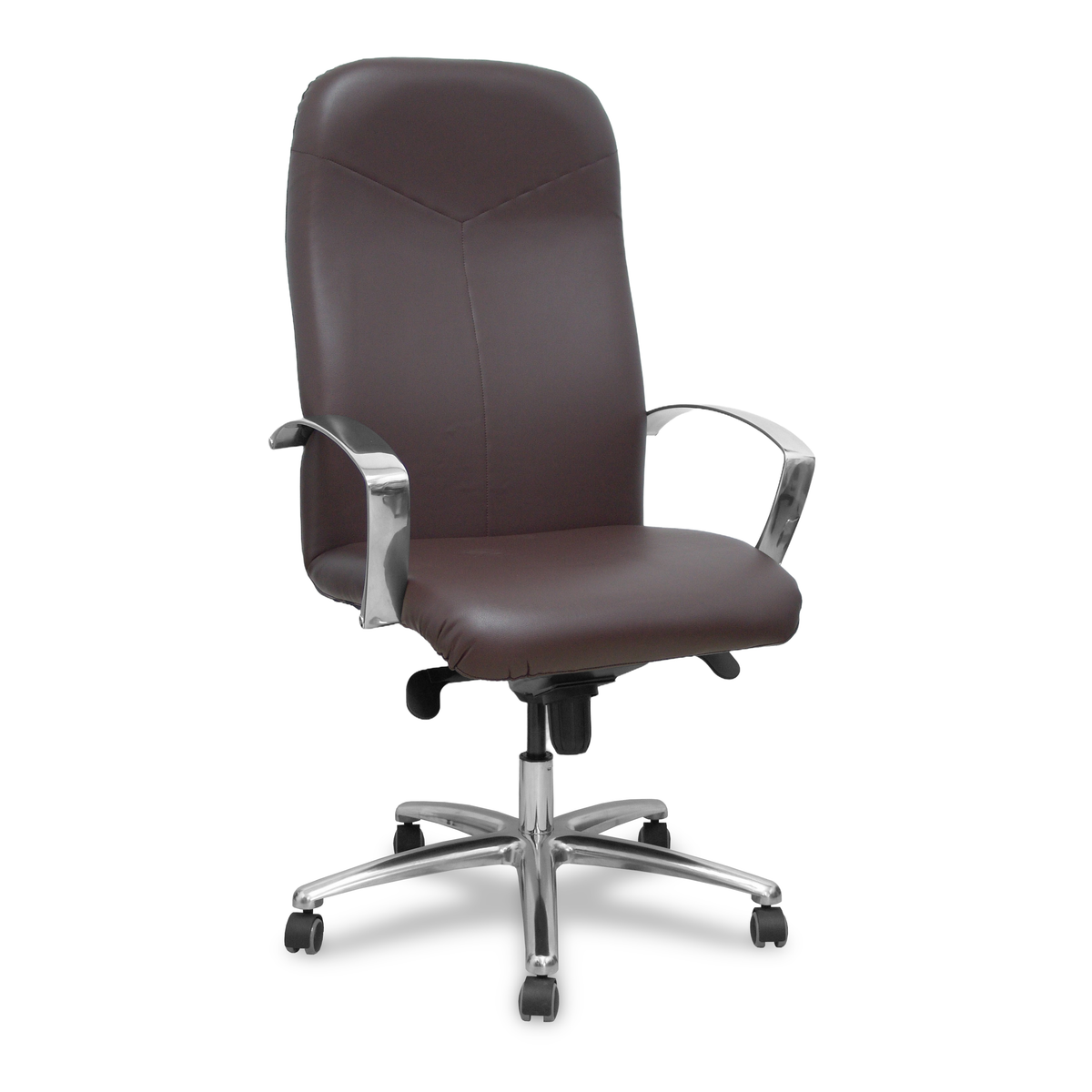 Sillón de oficina Piqueras y Crespo Caudete Similpiel - Ref. fabricante 115DBSP02 - Marron Oscuro
