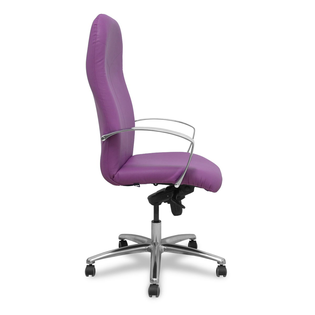 Sillón de oficina Piqueras y Crespo Caudete Similpiel - Ref. fabricante 115DBSP02 - Morado