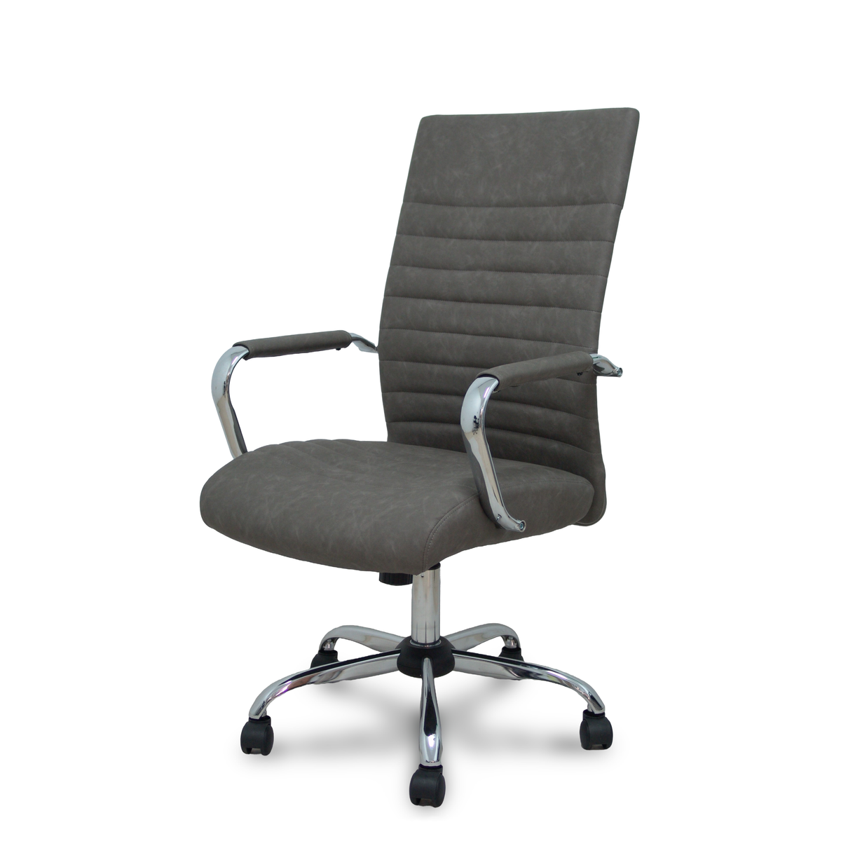 Sillón de oficina Piqueras y Crespo Opti528 Similpiel - Basculante - Gris
