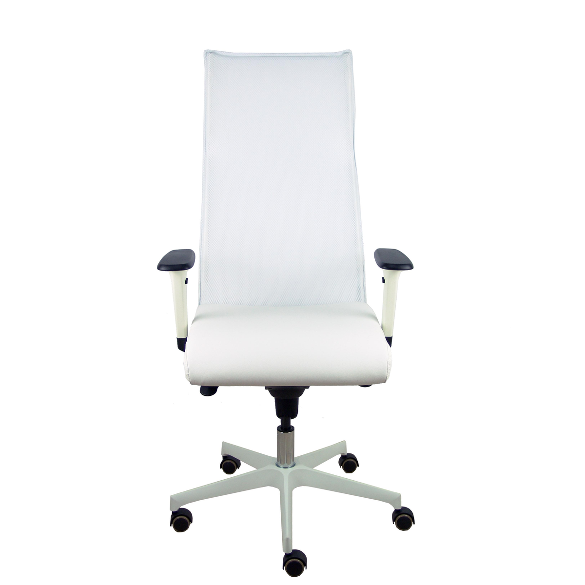 Sillón de oficina Piqueras y Crespo Sahuco Blanco Similpiel + Malla - Blanco