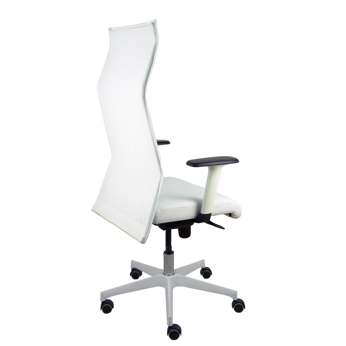 Sillón de oficina Piqueras y Crespo Sahuco Blanco Similpiel + Malla - Blanco