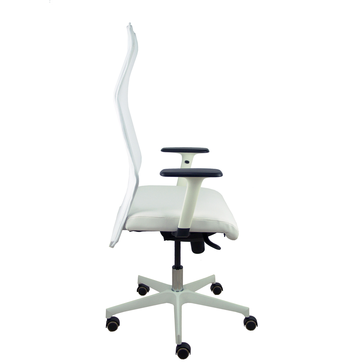 Sillón de oficina Piqueras y Crespo Sahuco Blanco Similpiel + Malla - Blanco