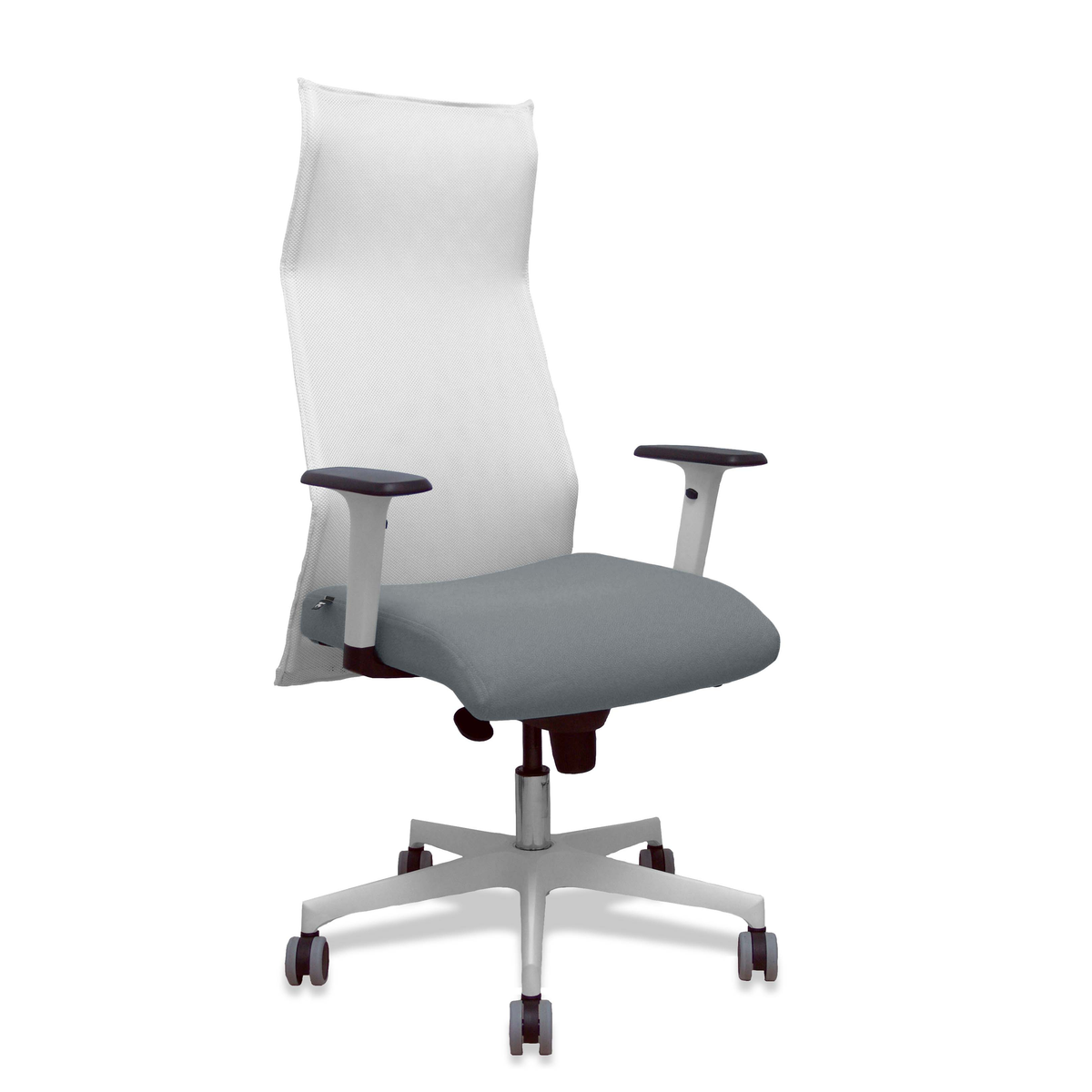 Sillón de oficina Piqueras y Crespo Sahuco Blanco Bali + - Ref. fabricante 13SM10B100B354BR65G - Blanco / Gris
