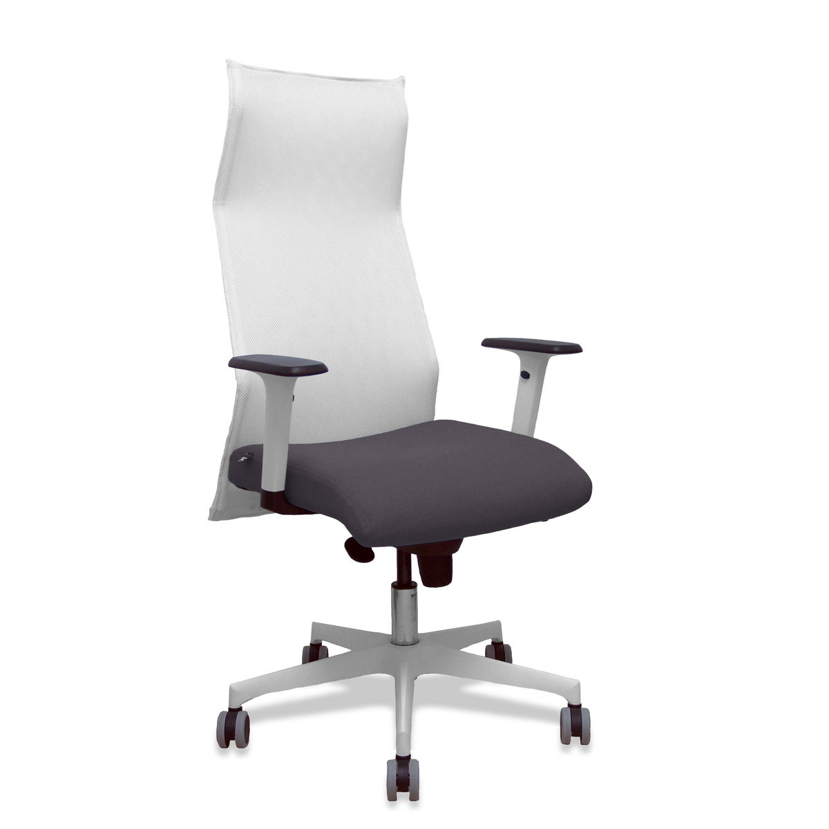 Sillón de oficina Piqueras y Crespo Sahuco Blanco Bali + - Ref. fabricante 13SM10B100B354BR65G - Blanco / Gris Oscuro