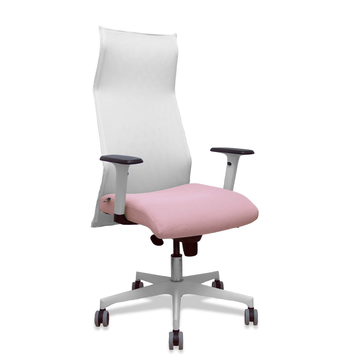Sillón de oficina Piqueras y Crespo Sahuco Blanco Bali + - Ref. fabricante 13SM10B100B354BR65G - Blanco / Rosa