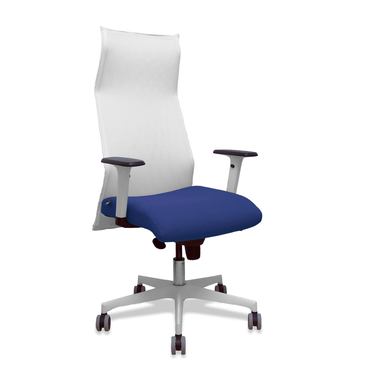 Sillón de oficina Piqueras y Crespo Sahuco Blanco Bali + - Ref. fabricante 13SM10B200B354BR65G - Blanco / Azul