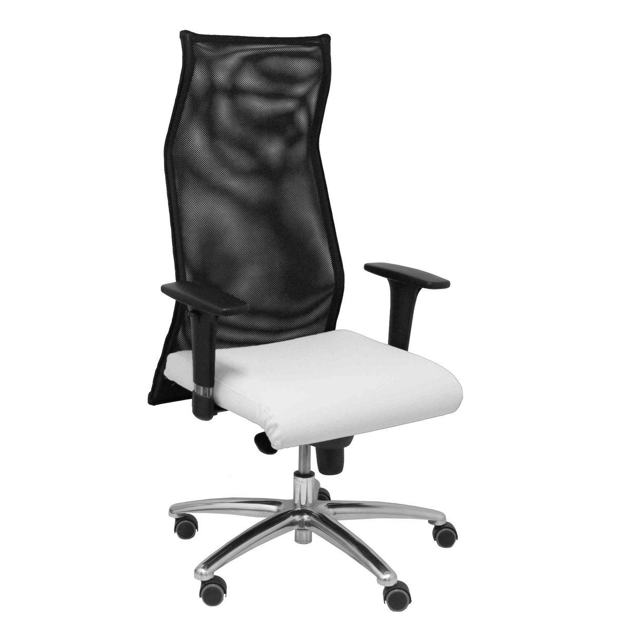 Sillón de oficina Piqueras y Crespo Sahuco Similpiel + - Ref. fabricante 13SM840SP100B24APRP - Blanco
