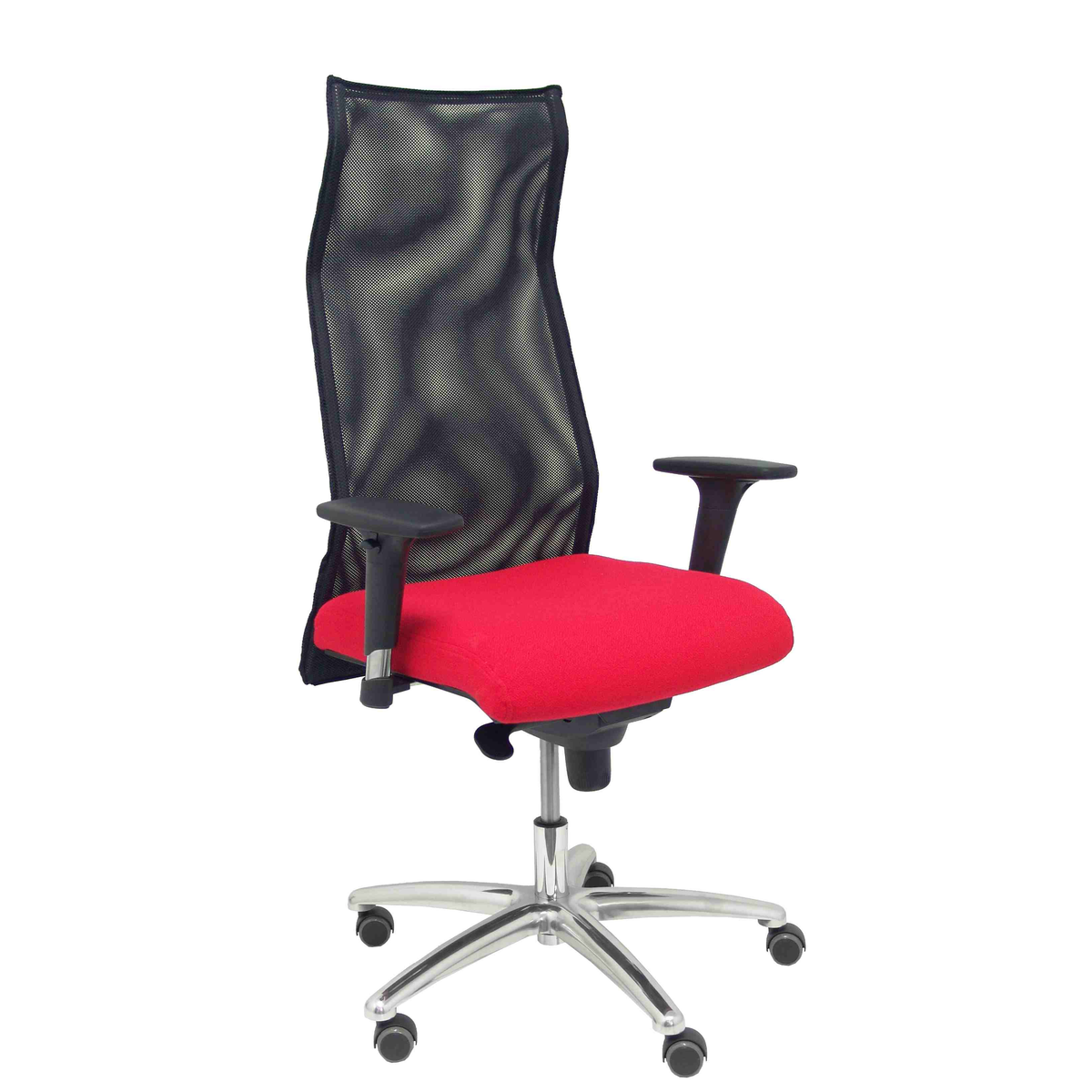 Sillón de oficina Piqueras y Crespo Sahuco Xl Bali + Malla - Ref. fabricante 13SXLBALI100 - Rojo