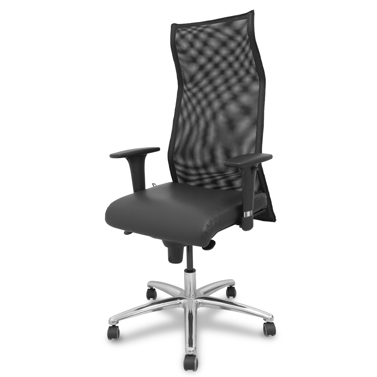 Sillón de oficina Piqueras y Crespo Sahuco Xl Similpiel + Malla - Negro