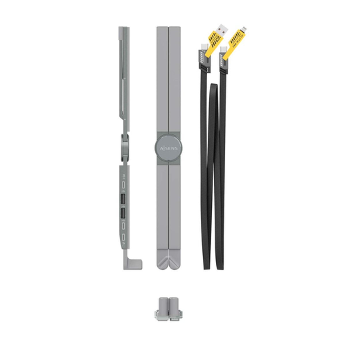 Soporte para portátil AISENS ASUC-4P021-GR 15" Gris - vista 4