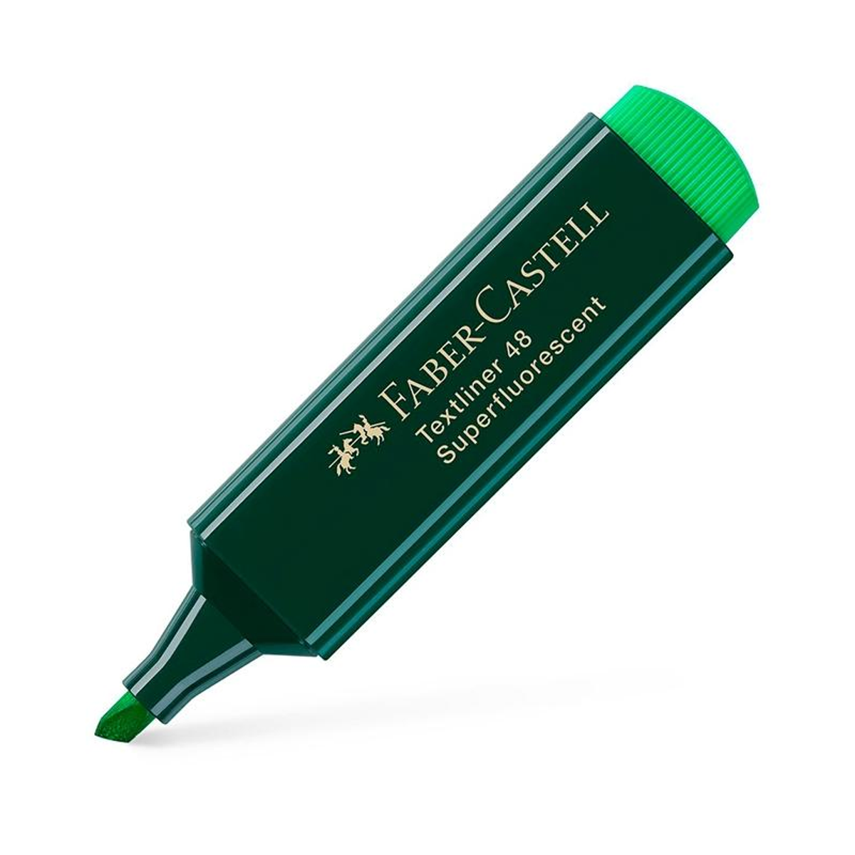 Subrayador Faber-Castell Marcador Fluorescente Texliner 48 - Punta Biselada Verde