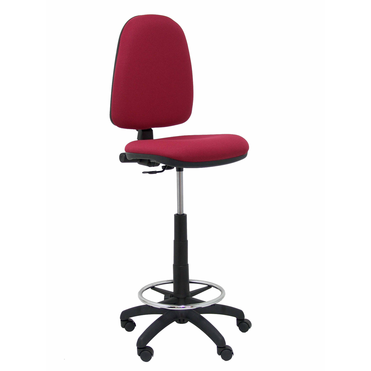 Taburete de oficina Piqueras y Crespo Ayna Bali - Ref. fabricante T04CPBALI100 - Granate
