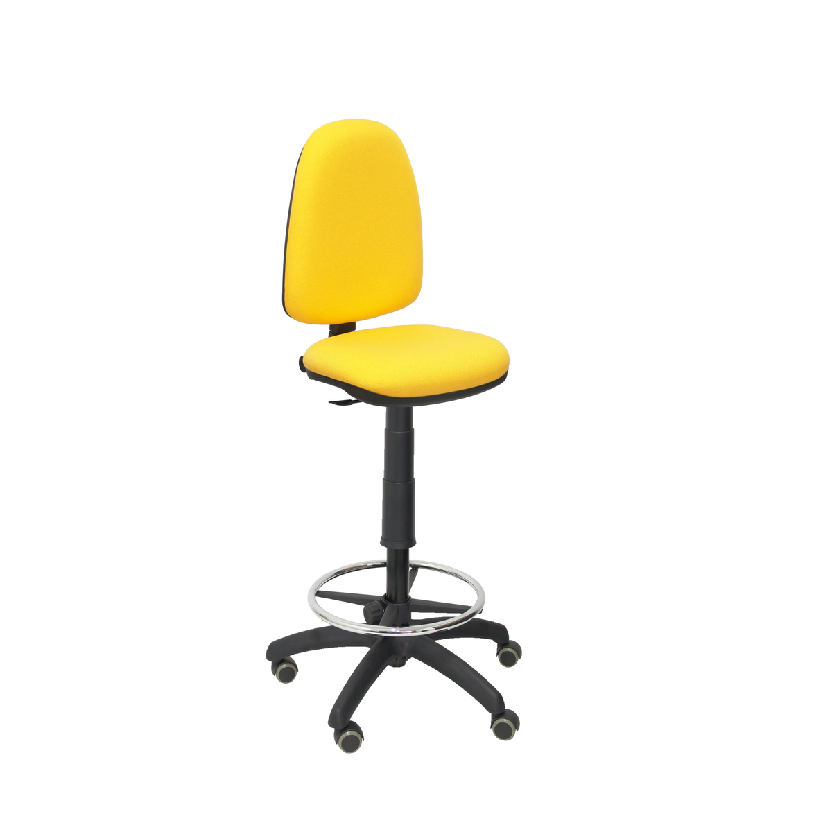 Taburete de oficina Piqueras y Crespo Ayna Bali - Ruedas - Ref. fabricante T04CPBALI100RP - Amarillo