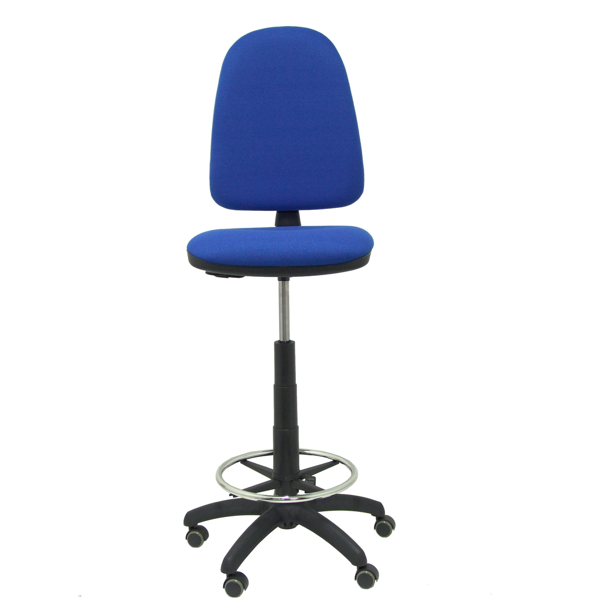 Taburete de oficina Piqueras y Crespo Ayna Bali - Ruedas - Ref. fabricante T04CPBALI100RP - Azul