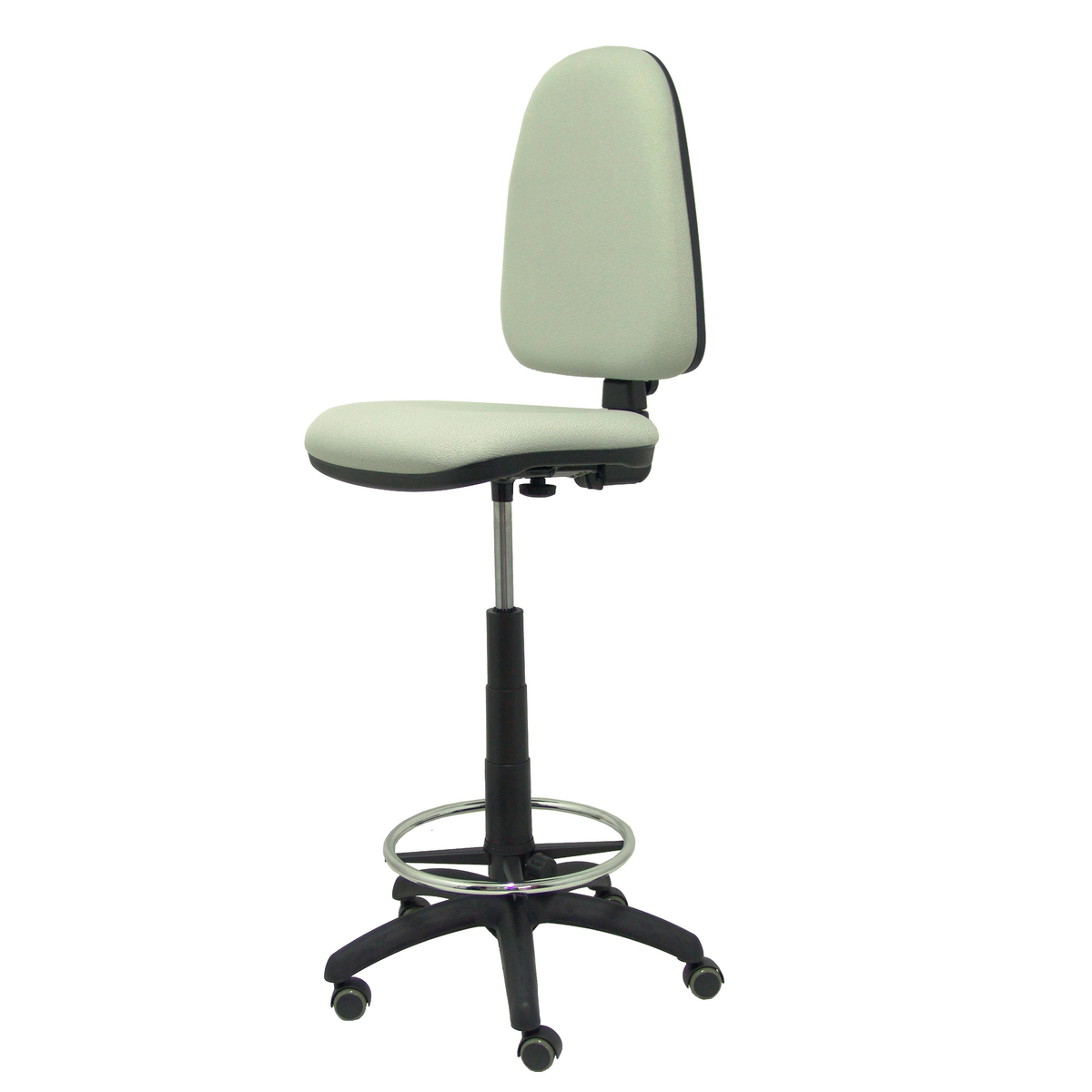 Taburete de oficina Piqueras y Crespo Ayna Bali - Ruedas - Ref. fabricante T04CPBALI100RP - Gris Claro