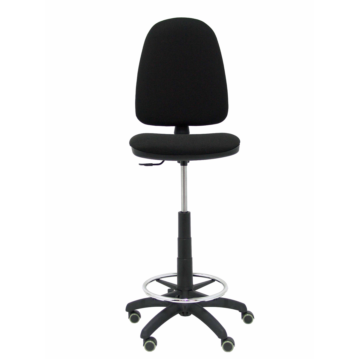 Taburete de oficina Piqueras y Crespo Ayna Bali - Ruedas - Ref. fabricante T04CPBALI100RP - Negro