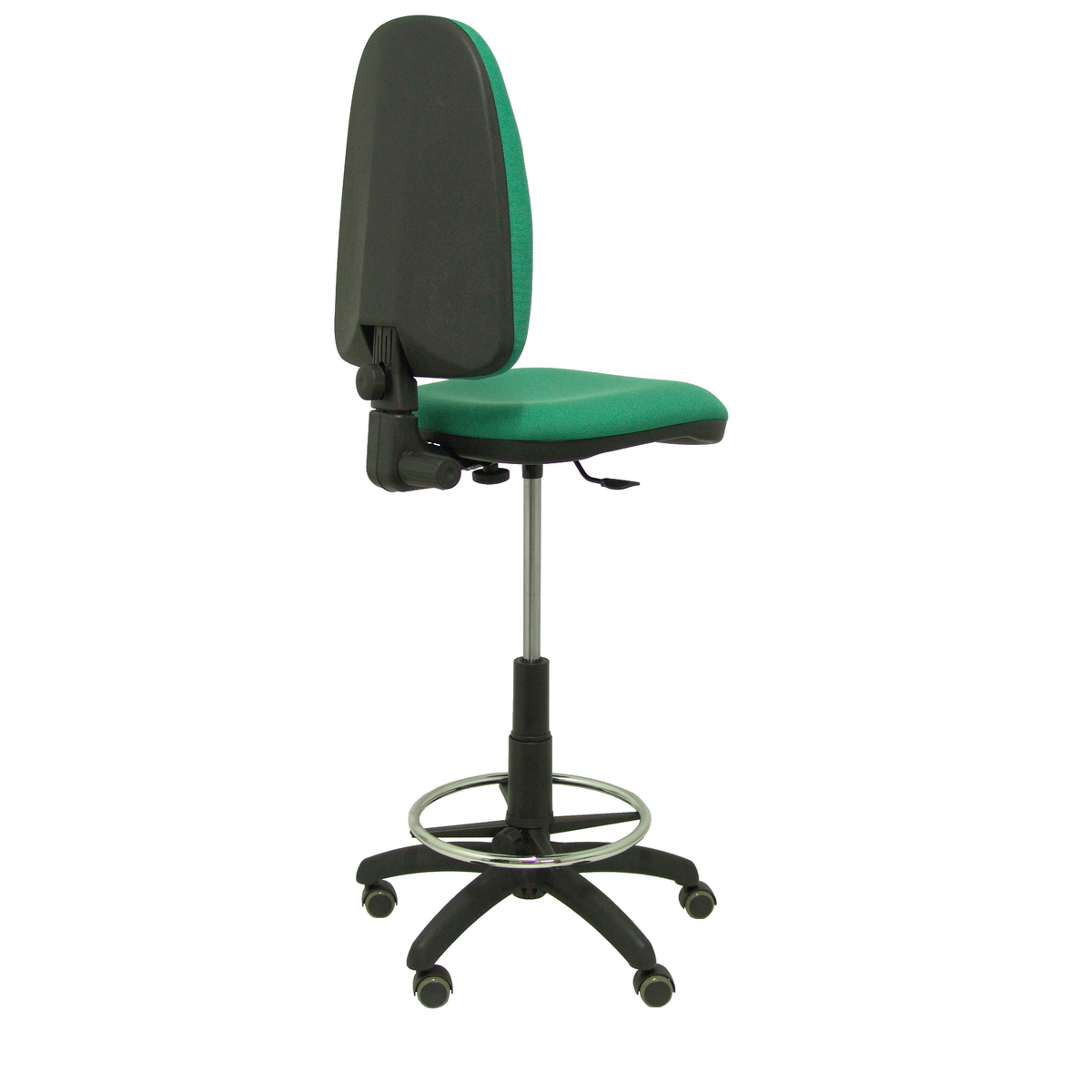 Taburete de oficina Piqueras y Crespo Ayna Bali - Ruedas - Ref. fabricante T04CPBALI100RP - Verde Esmeralda