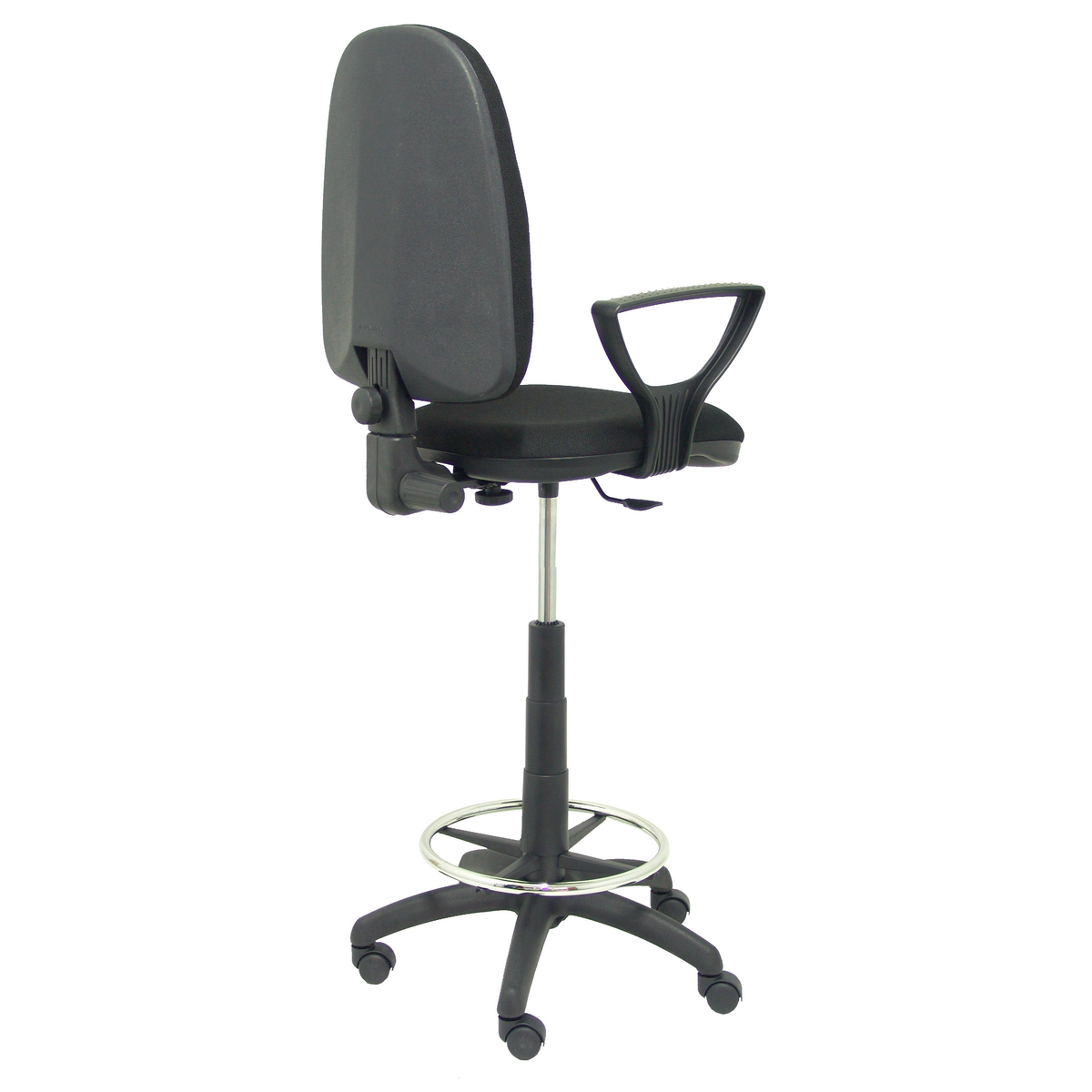 Taburete de oficina Piqueras y Crespo Ayna Bali - Brazos - Ref. fabricante T04CPBALI200BGOLF - Negro