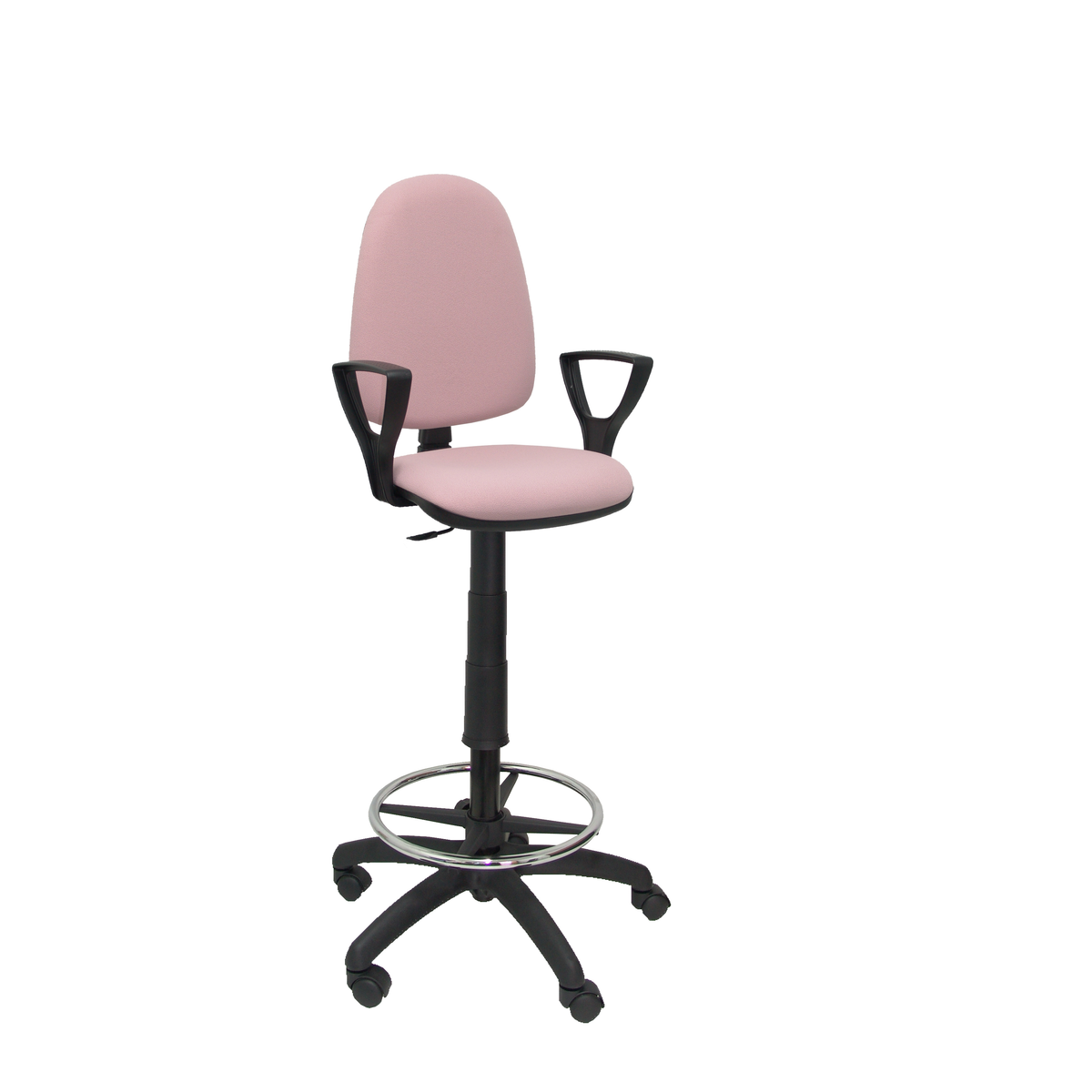 Taburete de oficina Piqueras y Crespo Ayna Bali - Brazos - Ref. fabricante T04CPBALI710BGOLF - Rosa