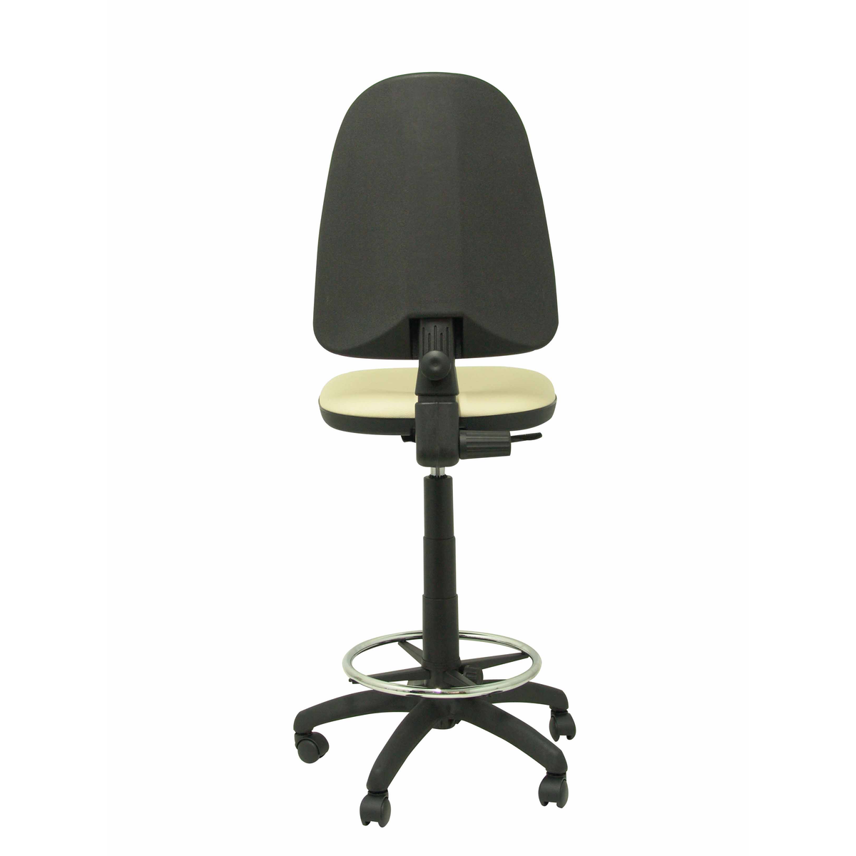 Taburete de oficina Piqueras y Crespo Ayna Similpiel - Ref. fabricante T04CPSPAM - Crema