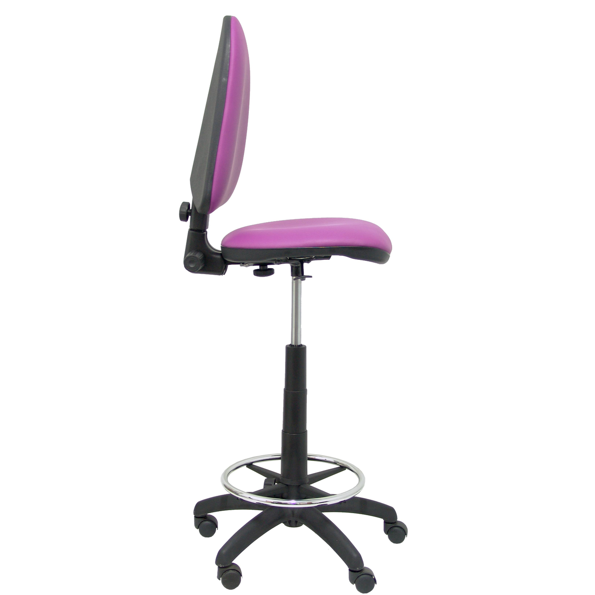 Taburete de oficina Piqueras y Crespo Ayna Similpiel - Ref. fabricante T04CPSPAM - Morado