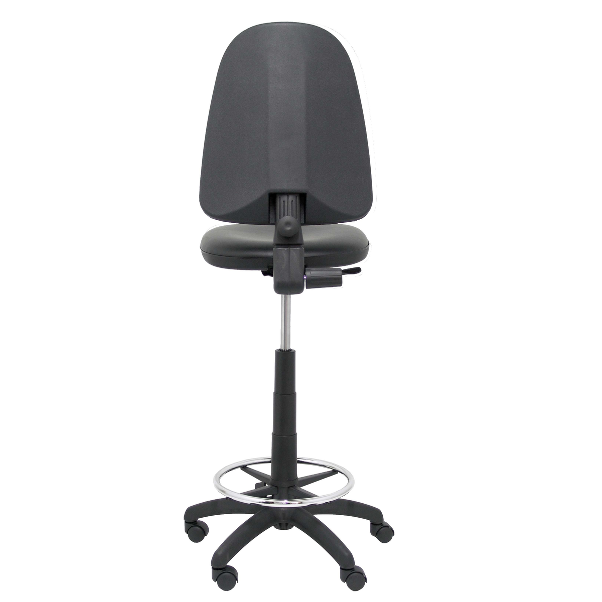 Taburete de oficina Piqueras y Crespo Ayna Similpiel - Ref. fabricante T04CPSPAM - Negro
