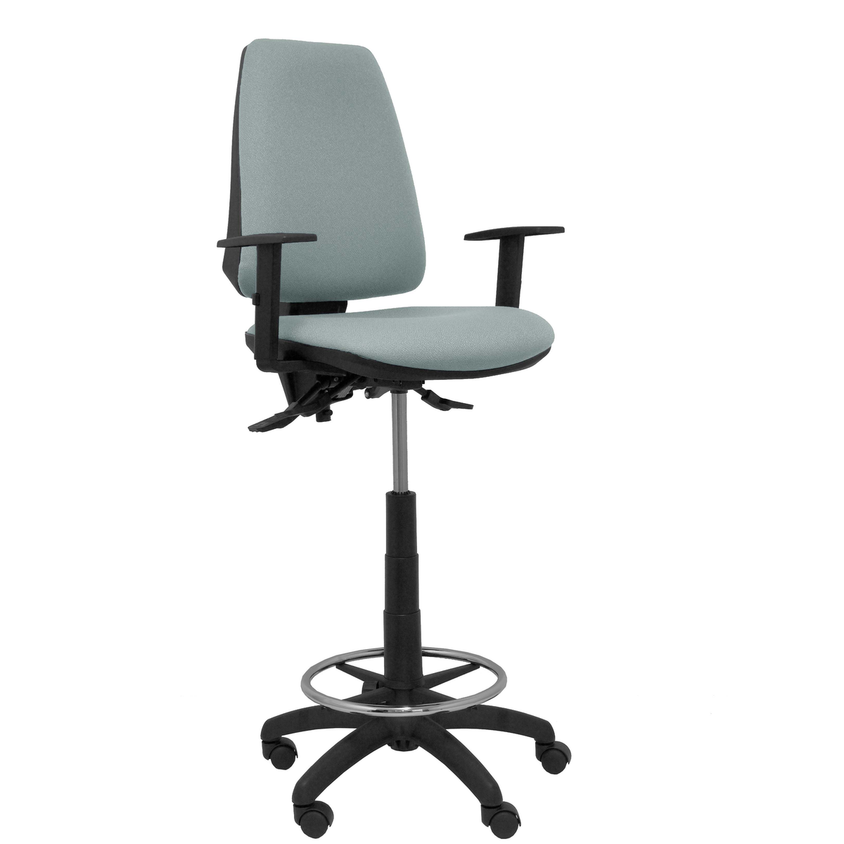 Taburete de oficina Piqueras y Crespo Taburete Elche S Bali - Ref. fabricante T14ASB100B10RN - Gris