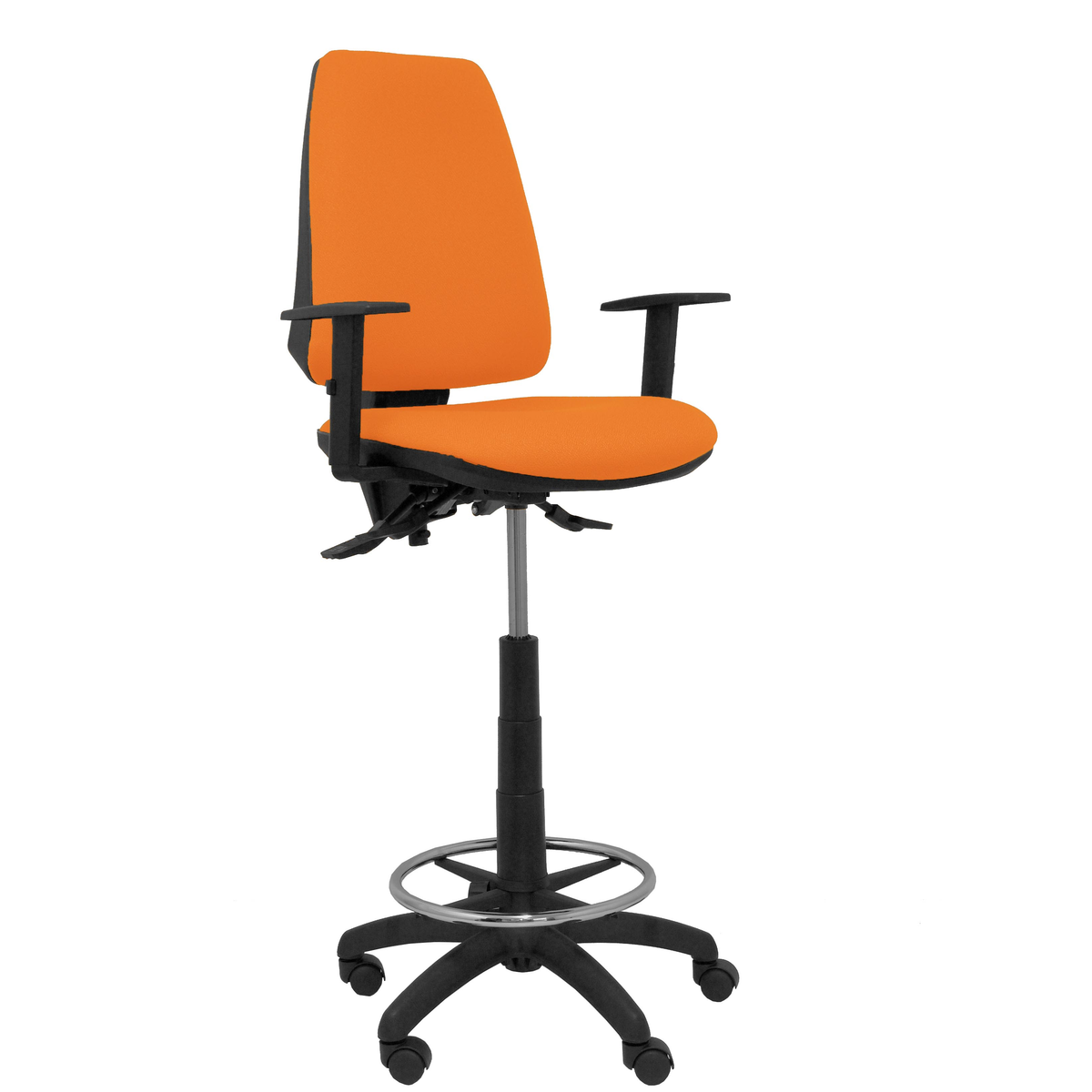 Taburete de oficina Piqueras y Crespo Taburete Elche S Bali - Ref. fabricante T14ASB100B10RN - Naranja