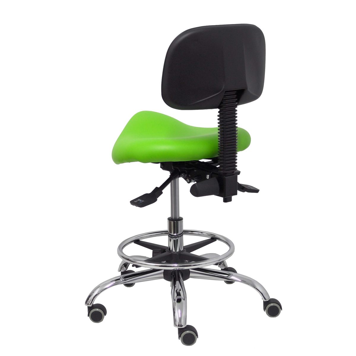 Taburete de oficina Piqueras y Crespo Zarza Similpiel - Ref. fabricante T19ASSP22CRRP - Sin color declarado