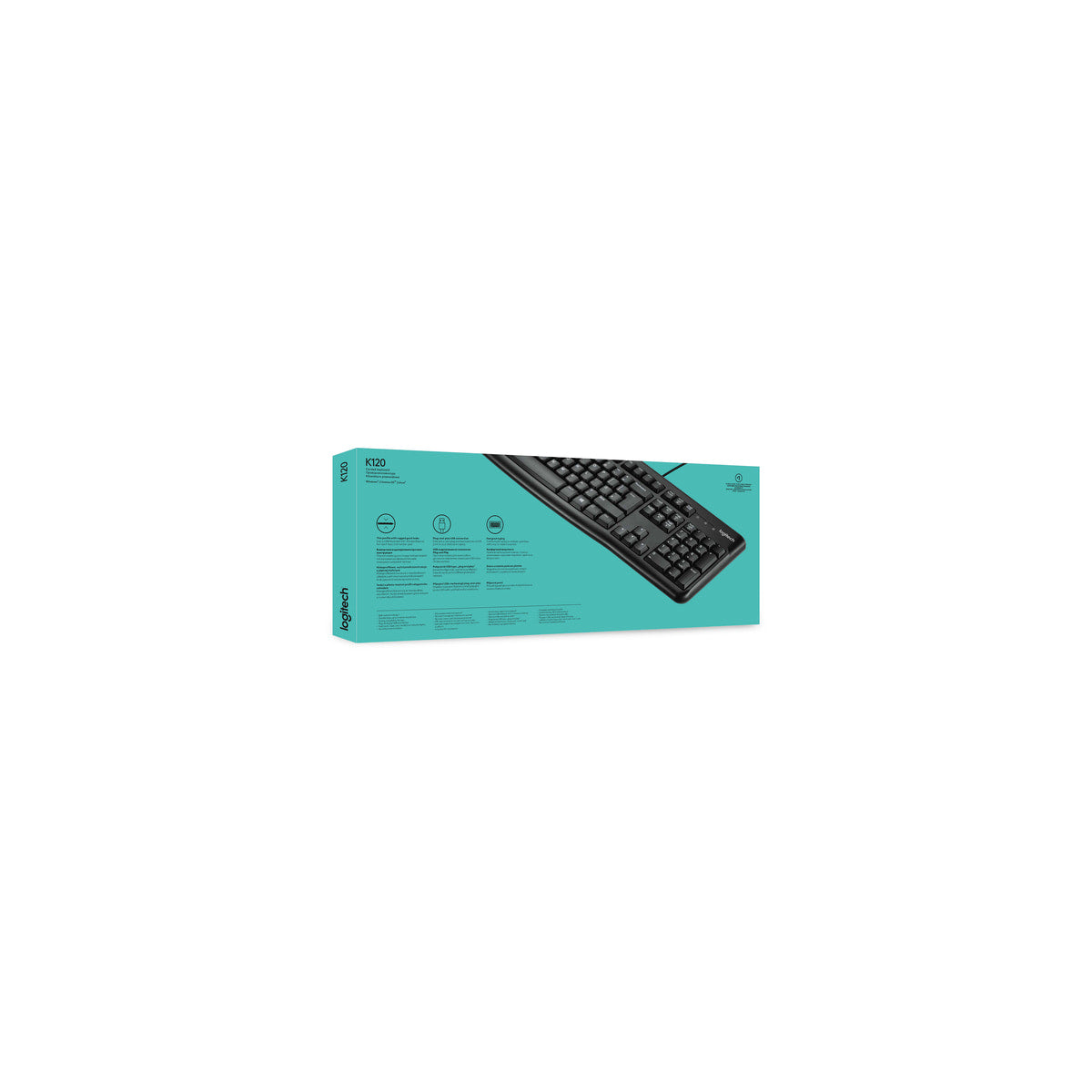 Teclado Logitech K120 Business USB inglés internacional, vista 6