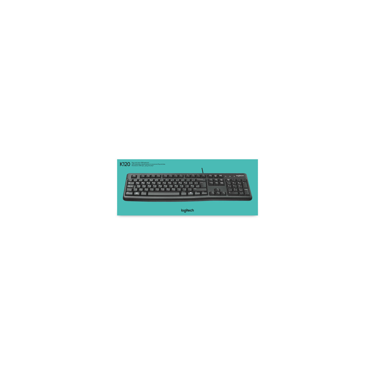 Teclado Logitech K120 Business USB inglés internacional, vista 9