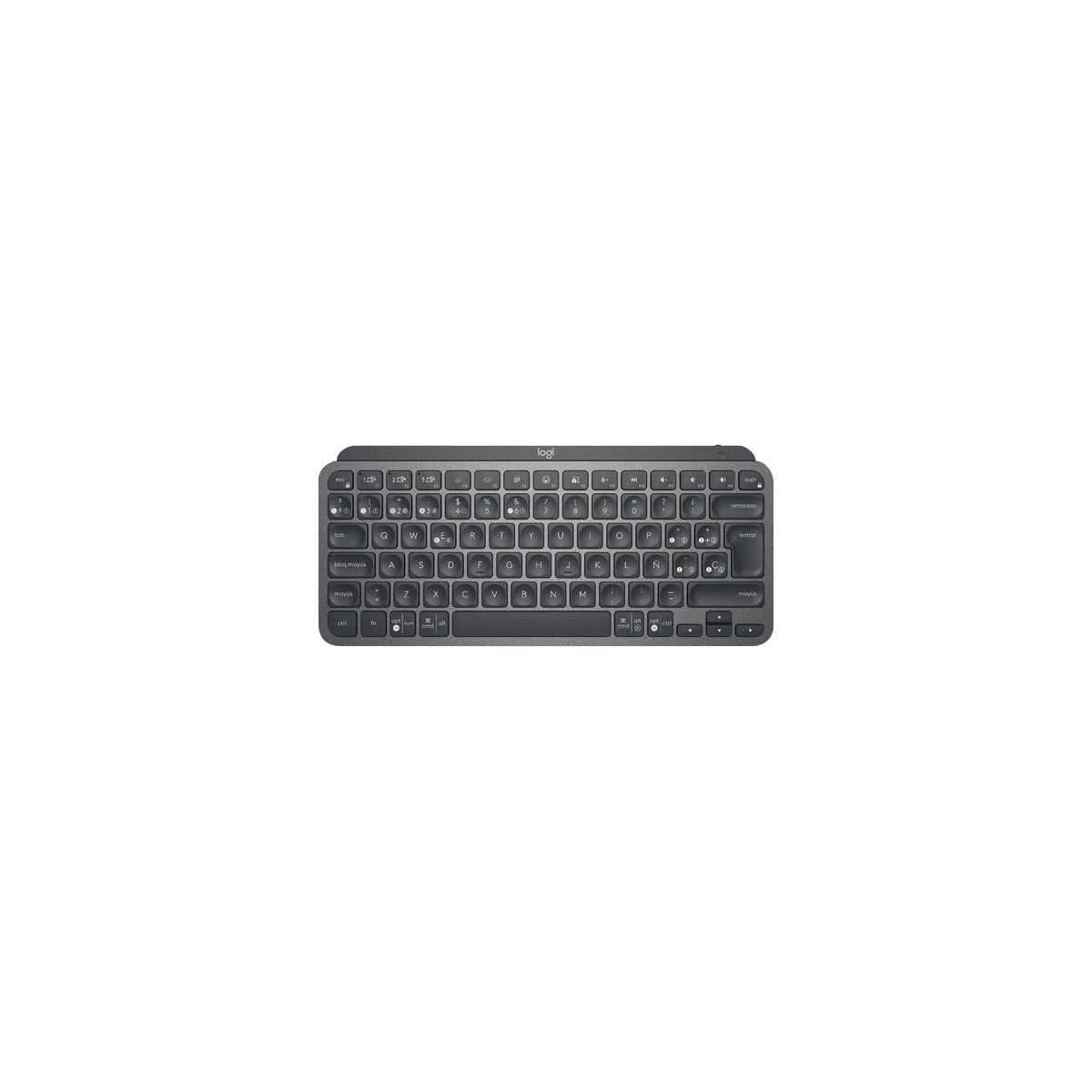 Teclado Logitech MX Keys Mini inalámbrico español grafito, vista principal