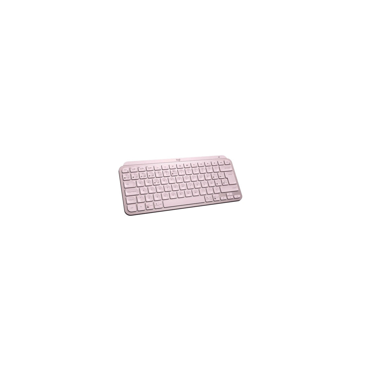 Teclado Logitech MX Keys Mini inalámbrico español rosa, vista 2