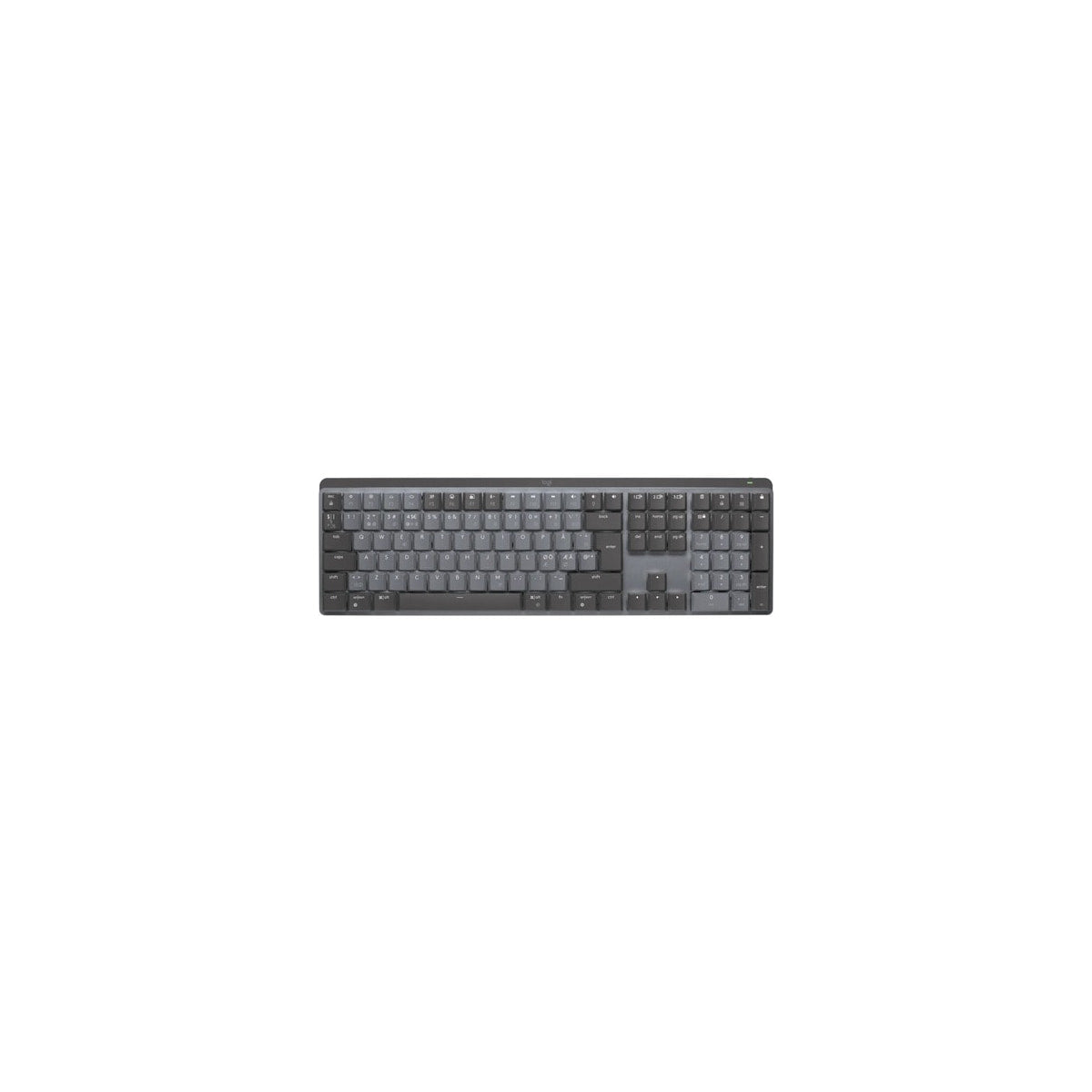 Teclado Logitech MX Mechanical inglés estadounidense grafito, vista principal