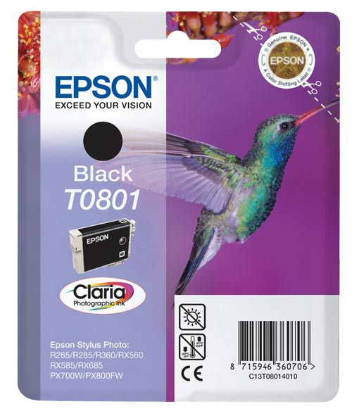 Cartucho de tinta Epson C13T08014011 negro original