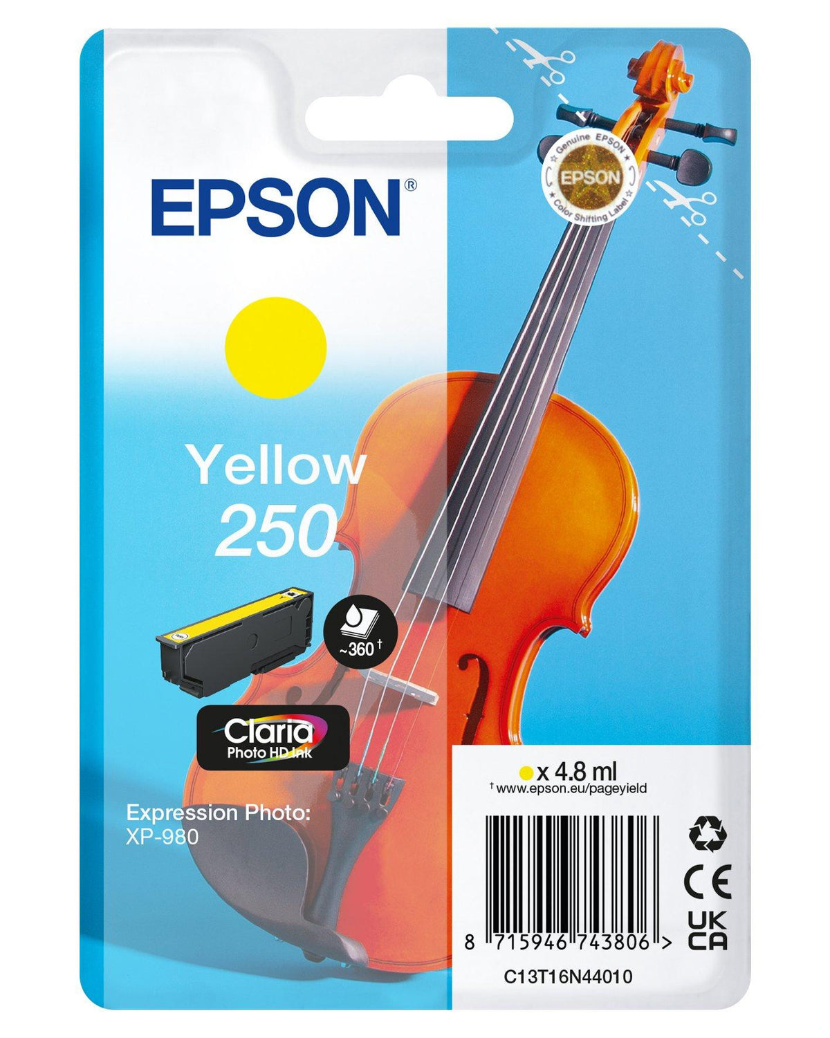 Cartucho de tinta Epson C13T16N44010 amarillo original