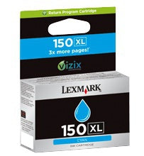 Cartucho de tinta Lexmark 14N1615E cian original