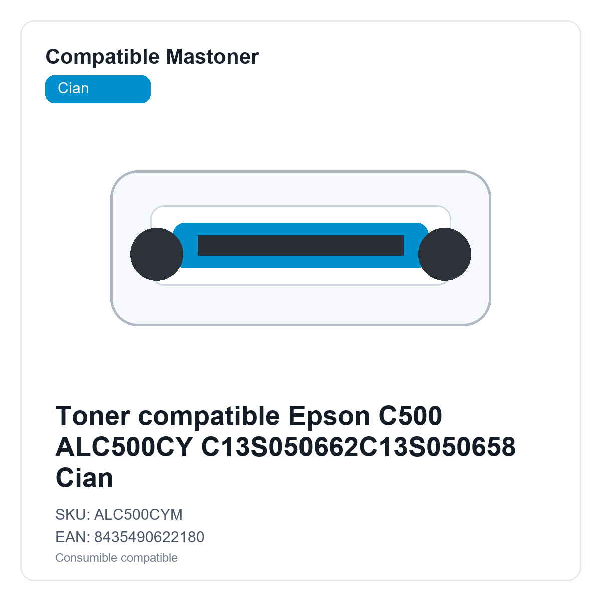 Toner compatible Epson C500 ALC500CY C13S050662C13S050658 Cian