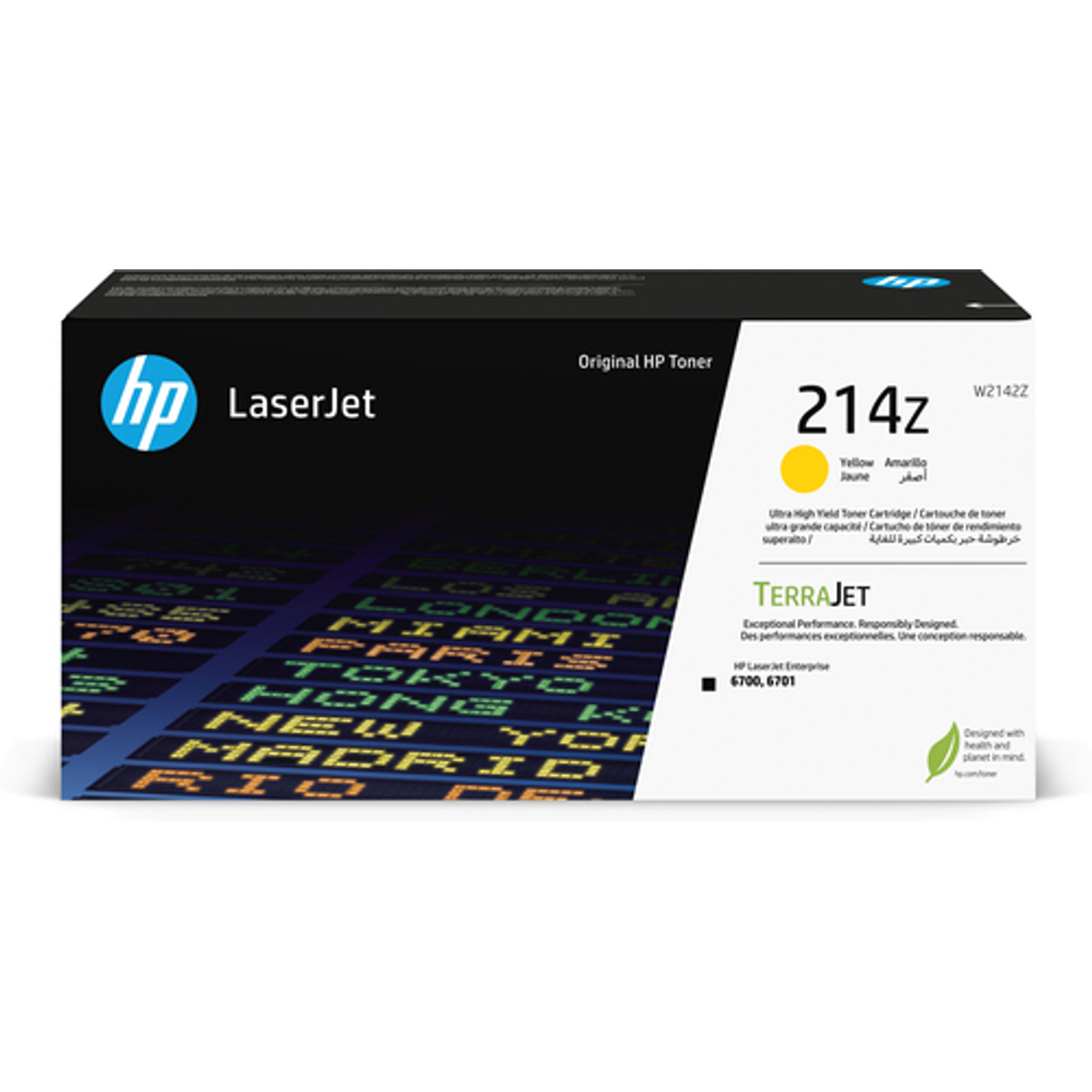 Tóner HP 214Z original amarillo (W2142Z) - vista 2