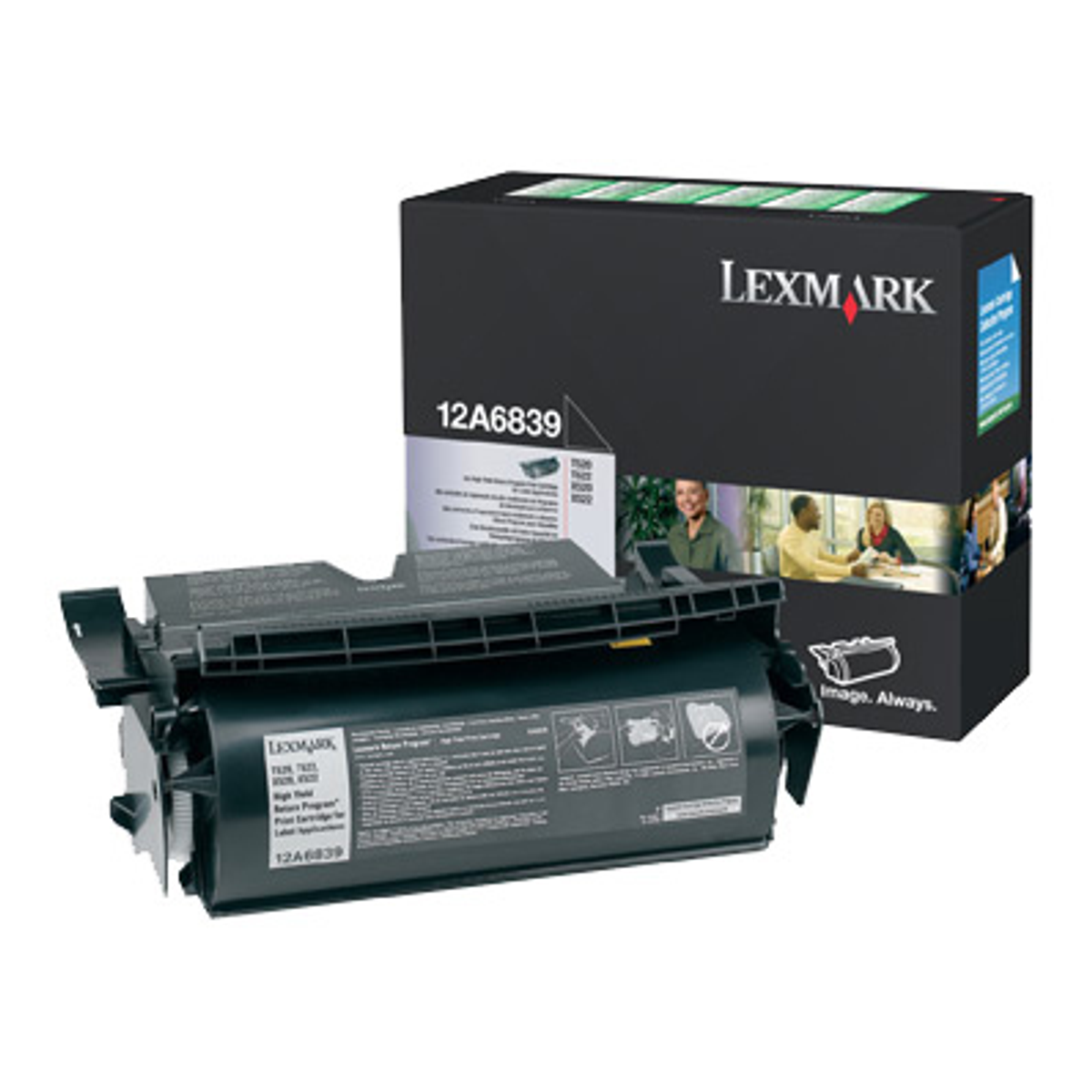 Tóner Lexmark 12A6839 Original Negro